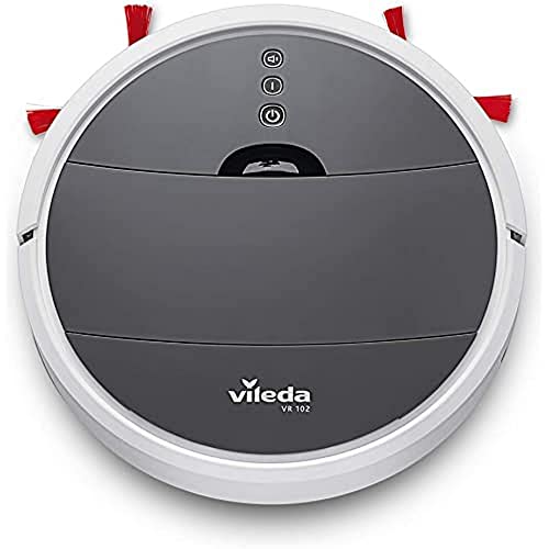 Vileda VR 102 Saugroboter (mit extra-langer Laufzeit und XL-Saugöffnung), weiß